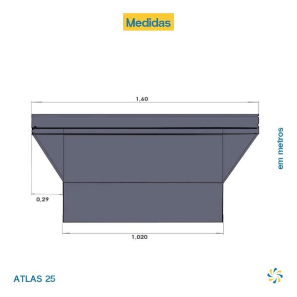 Climatizador Evaporativo Atlas 25 Climabrisa - Image 4