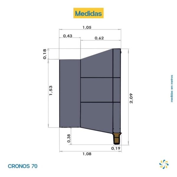 Climatizador Evaporativo Cronos 70 Climabrisa - Image 5