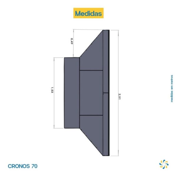 Climatizador Evaporativo Cronos 70 Climabrisa - Image 4