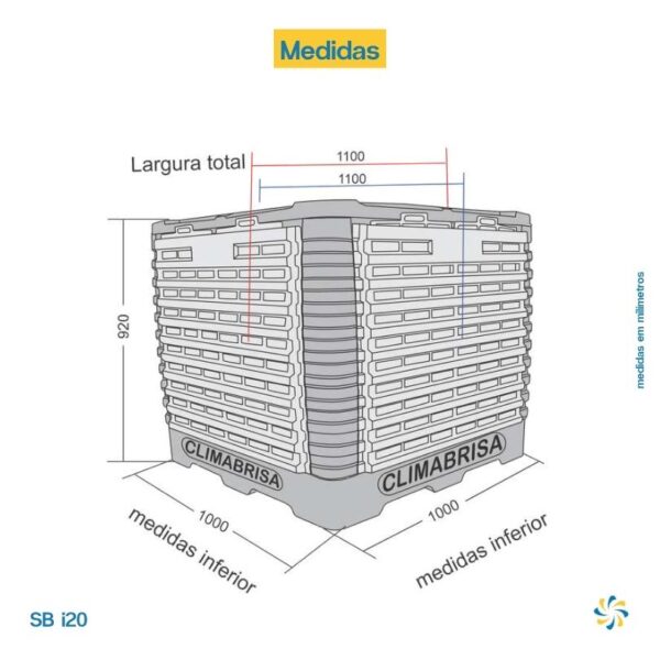 Climatizador Evaporativo SB i20 Climabrisa - Image 5