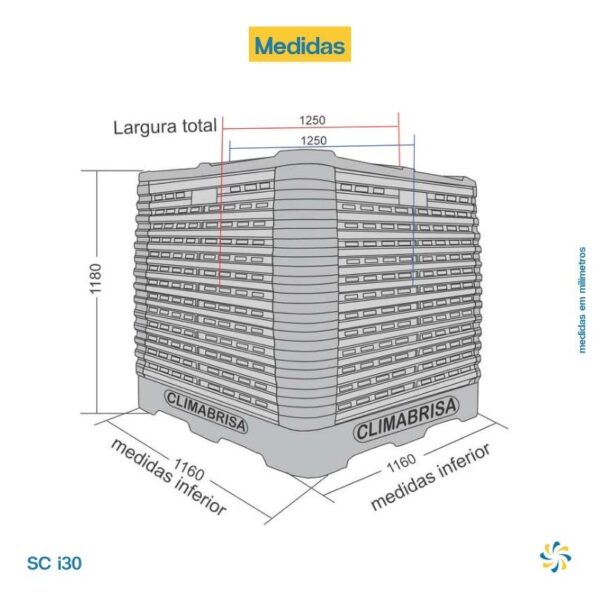 Climatizador Evaporativo SC i30 Climabrisa - Image 3