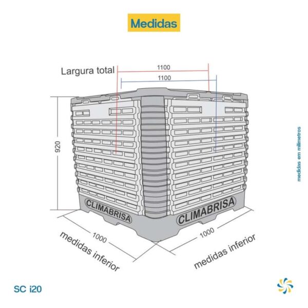 Climatizador Evaporativo SC i20 Climabrisa - Image 4