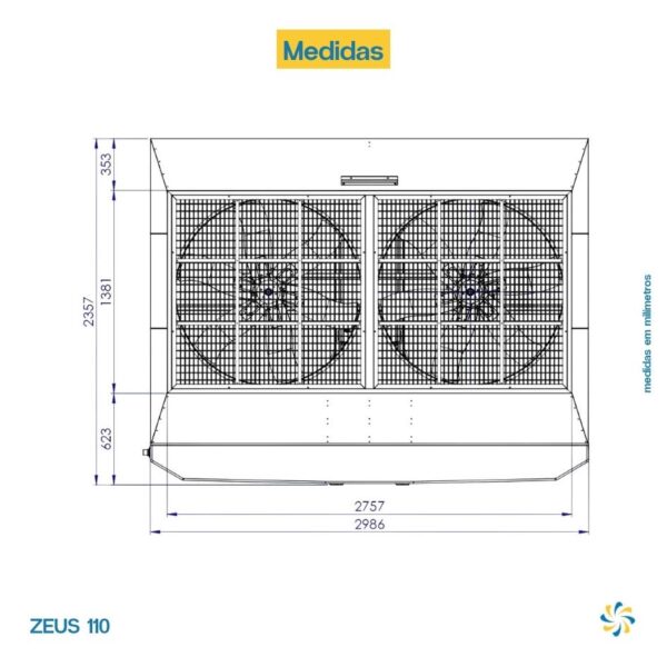 Climatizador Evaporativo Zeus 110 Climabrisa - Image 4