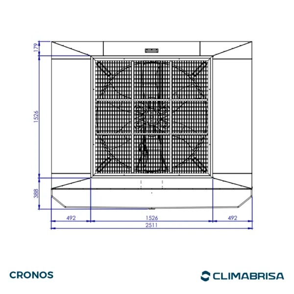 Climatizador Evaporativo Industrial Cronos – 80.000 m³/h - Image 4