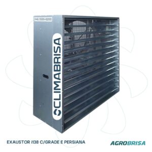 Exaustor Agrobrisa i138 C/Grade e Persiana